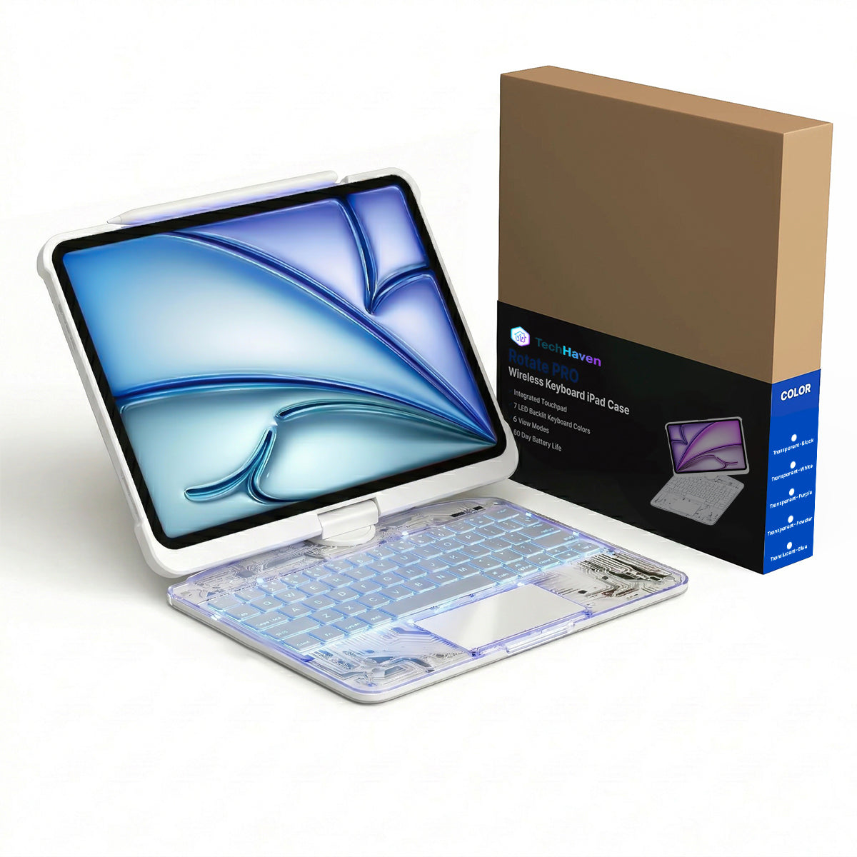 TechHaven™ CrystalView Pro Keyboard